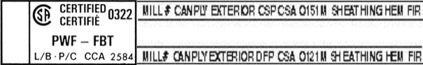 Certified CANPLY Pressure-Treated Plywood